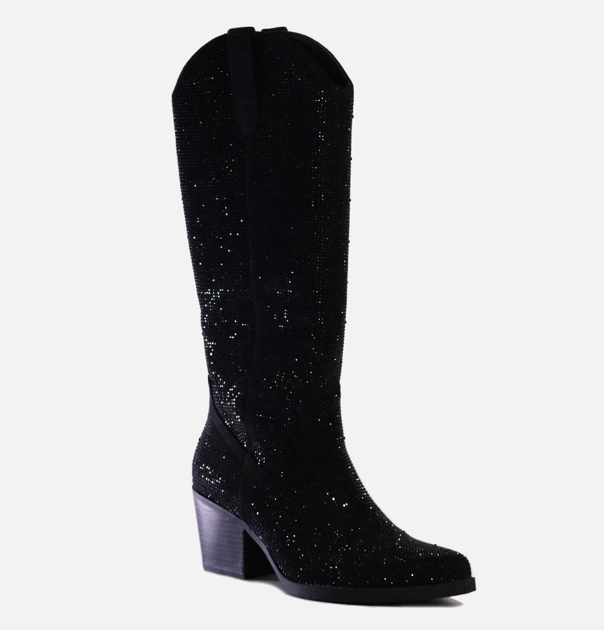 Ryba - Bottes santiags à strass noire